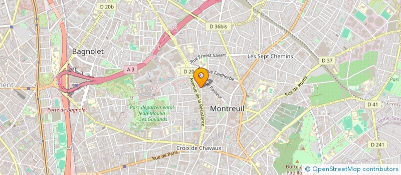 localisation de l'entreprise BAKFOUL à MONTREUIL