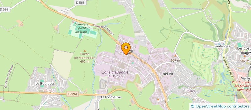 localisation de l'entreprise BAKHTAOUI CONTROLE TECHNIQUE  RODEZ