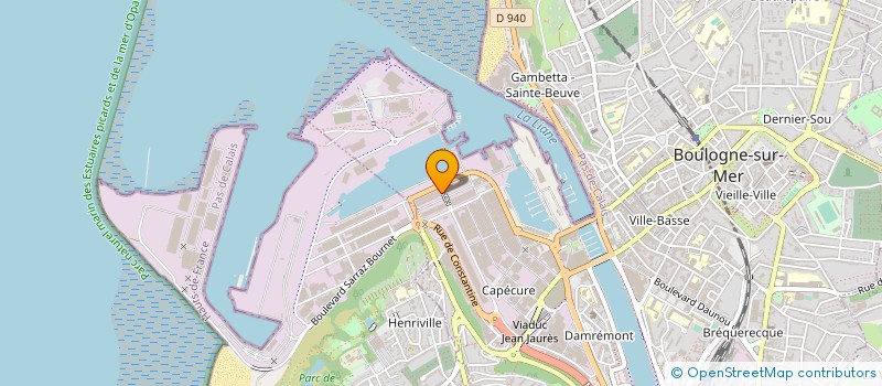 localisation de l'entreprise BAKKAFROST FRANCE  BOULOGNE-SUR-MER