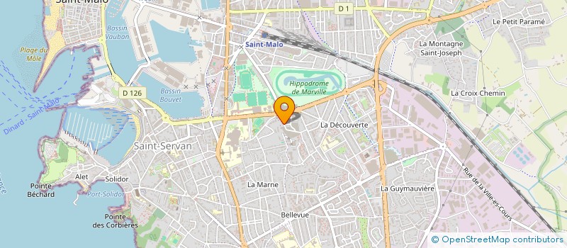 localisation de l'entreprise BAKKOUR  SAINT-MALO