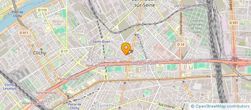 localisation de l'entreprise BAKLICHE AUTO à SAINT-OUEN-SUR-SEINE