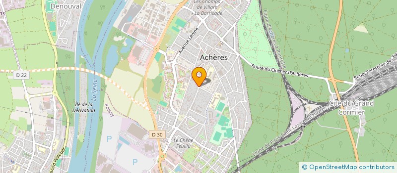 localisation de l'entreprise BAKO AUTO  ACHERES