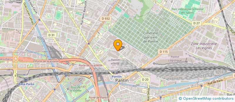 localisation de l'entreprise BAKOL  PANTIN