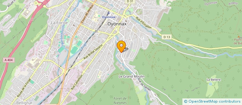 localisation de l'entreprise BAKSSI à OYONNAX