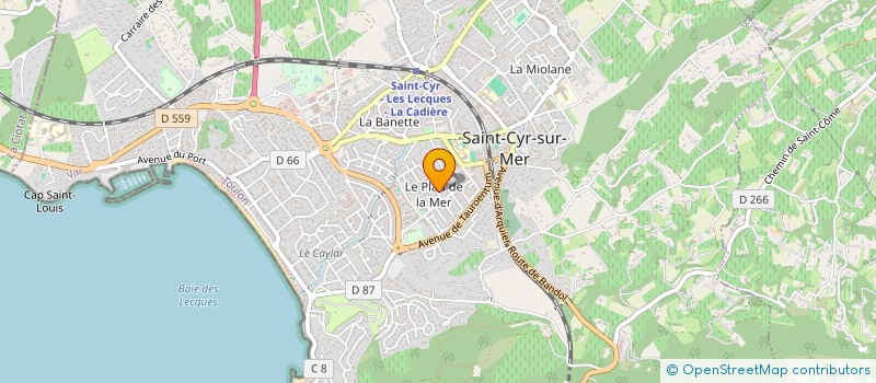 localisation de l'entreprise BAKU INVESTMENTS à SAINT-CYR-SUR-MER
