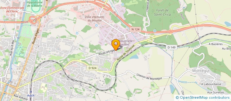 localisation de l'entreprise BAL à AUCH