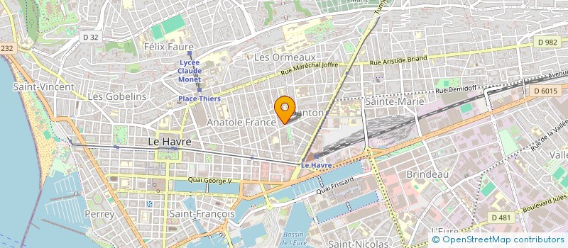 localisation de l'entreprise BALA 74 à LE HAVRE