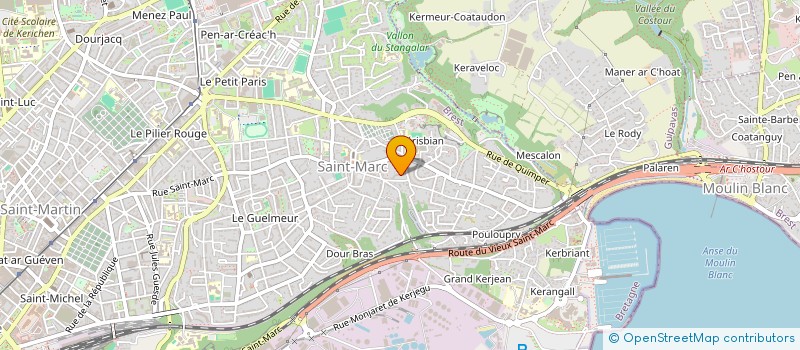 localisation de l'entreprise BALADE à BREST