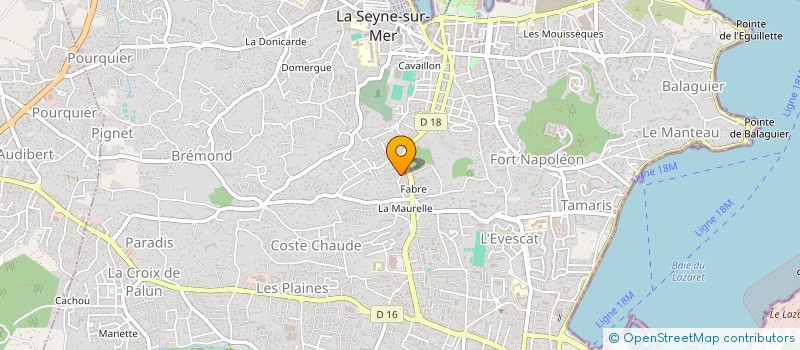 localisation de l'entreprise BALADE NOCTURNE à LA SEYNE-SUR-MER