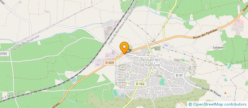 localisation de l'entreprise BALADE SUR LA LUNE  NISSAN-LEZ-ENSERUNE