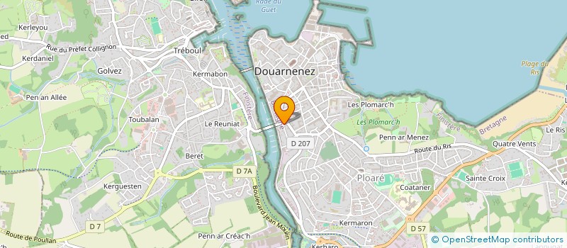 localisation de l'entreprise BALADES CROQUEES à DOUARNENEZ