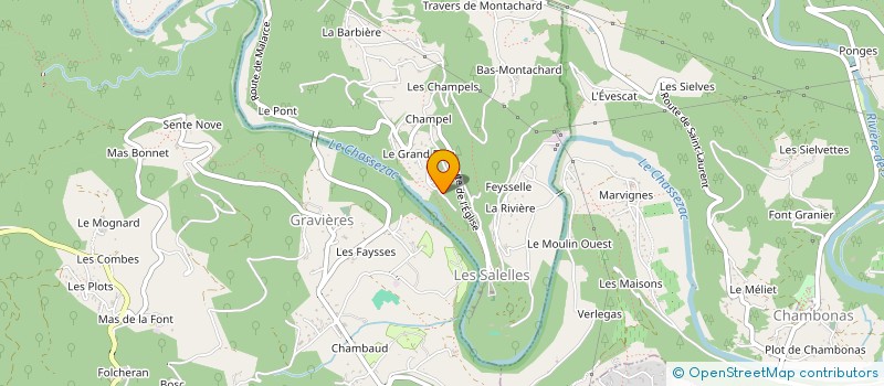 localisation de l'entreprise BALADES EN NATURE  LES SALELLES