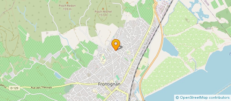 localisation de l'entreprise BALADES ET DECOUVERTES à FRONTIGNAN