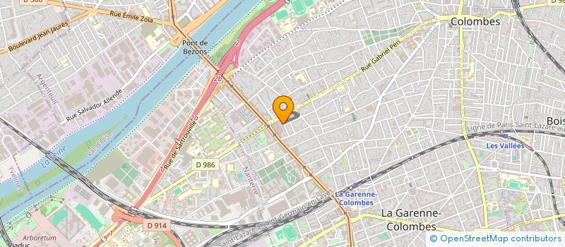 localisation de l'entreprise BALADES SONORES DIFFUSION à COLOMBES