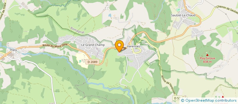 localisation de l'entreprise BALADIER ROMAIN  CHANONAT