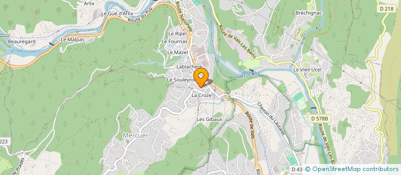 localisation de l'entreprise BALADIN ET CIE  LABEGUDE