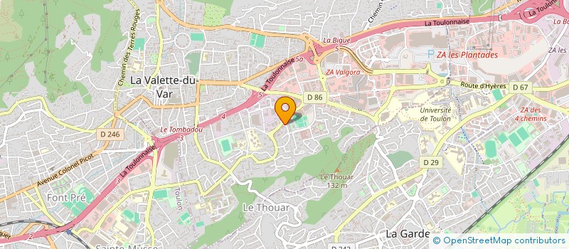 localisation de l'entreprise BALAFON à LA VALETTE-DU-VAR