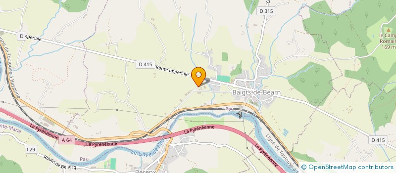 localisation de l'entreprise BALAGUE  BAIGTS-DE-BEARN