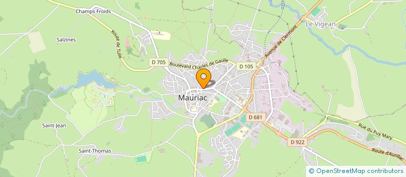 localisation de l'entreprise BALAI DU CIEL à MAURIAC