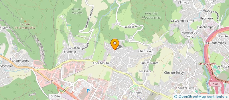 localisation de l'entreprise BALAMA  EPAGNY METZ-TESSY