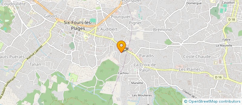 localisation de l'entreprise BALANCE TA CREA à SIX-FOURS-LES-PLAGES