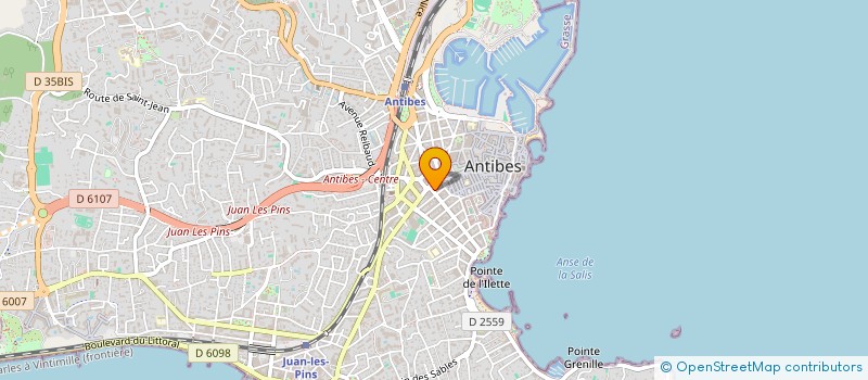 localisation de l'entreprise BALANCED HOLDING à ANTIBES