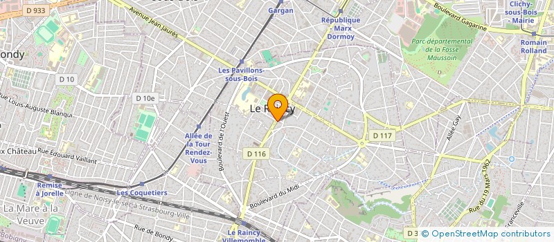 localisation de l'entreprise BALANCEY à LE RAINCY