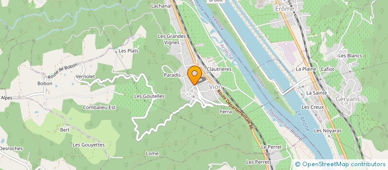 localisation de l'entreprise BALANDRAUD IMMOBILIER  VION