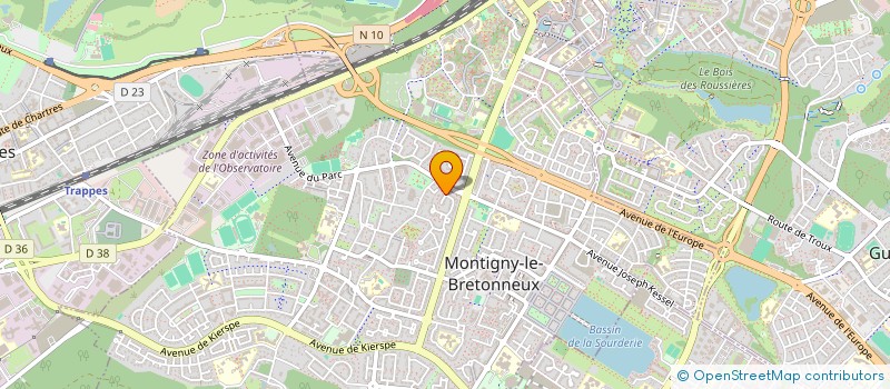 localisation de l'entreprise BALANTE CONSTRUCTION à MONTIGNY-LE-BRETONNEUX