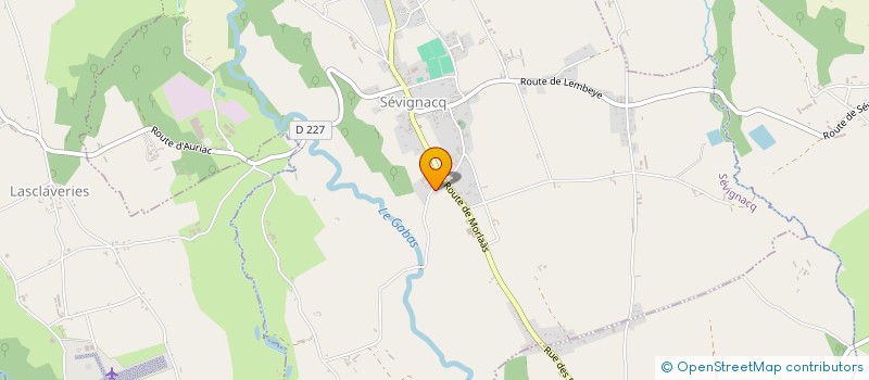 localisation de l'entreprise BALANTIN  SEVIGNACQ