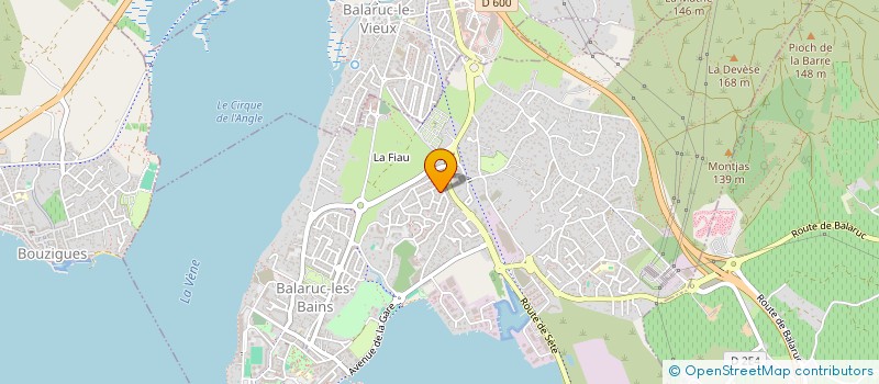 localisation de l'entreprise BALARUC PING POUR TOUS  BALARUC-LES-BAINS