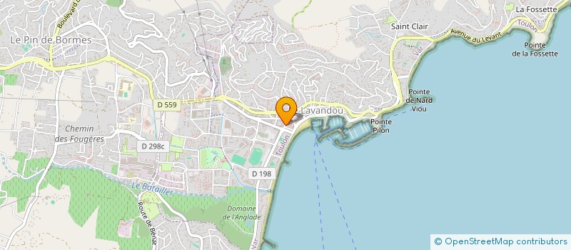 localisation de l'entreprise BALASSE à LE LAVANDOU