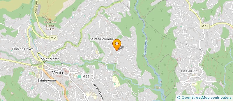 localisation de l'entreprise BALATA  VENCE