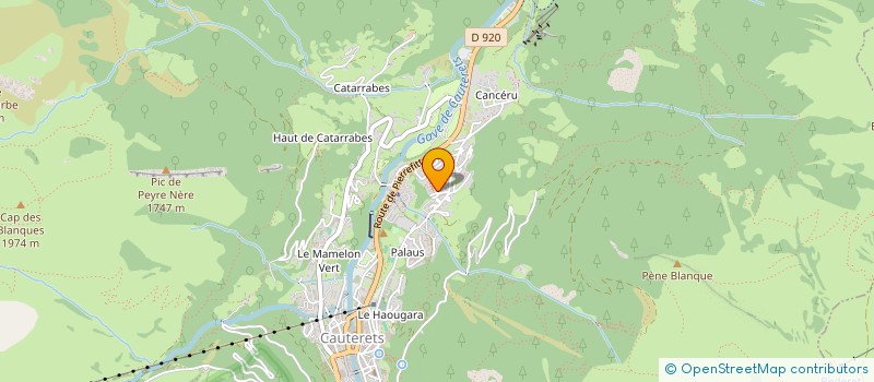 localisation de l'entreprise BALAUZE  CAUTERETS