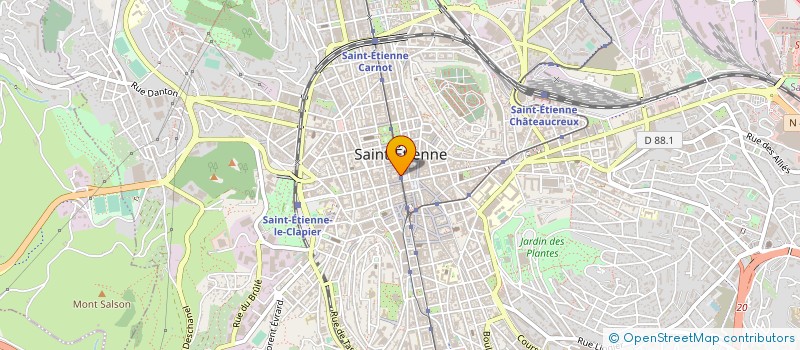 localisation de l'entreprise BALAY - COURTET - DURON ET ASSOCIES à SAINT-ETIENNE