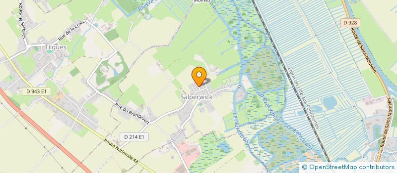 localisation de l'entreprise BALAYAGE VOIRIE SERVICE AUDOMAROIS  SALPERWICK