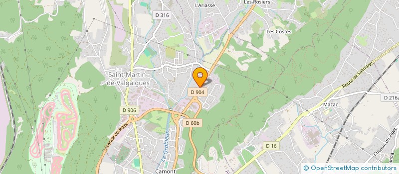 localisation de l'entreprise BALAZUC CHAUDRON CONSTR METAL ALESIENNES à SAINT-MARTIN-DE-VALGALGUES