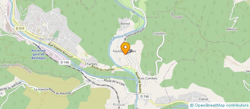 localisation de l'entreprise BALD PROD  BESSEGES