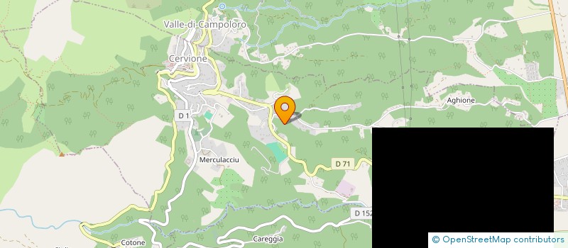 localisation de l'entreprise BALDASSARI PATRIMOINE à CERVIONE