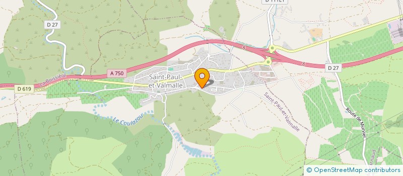 localisation de l'entreprise BALDASSARRE & FILS à SAINT-PAUL-ET-VALMALLE