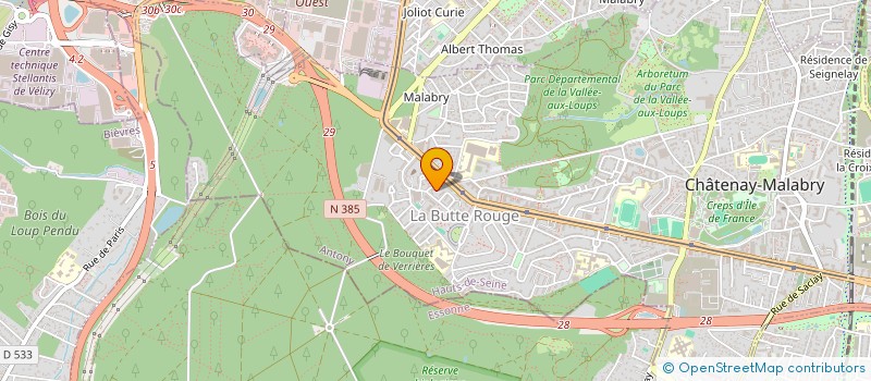 localisation de l'entreprise BALDE TRANSPORTS  CHATENAY-MALABRY