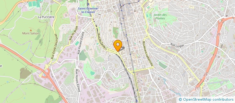 localisation de l'entreprise BALDI-BONNAND  SAINT-ETIENNE