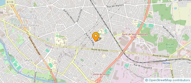 localisation de l'entreprise BALDISSERRI CONCEPT ET DESIGN à SAINT-SEBASTIEN-SUR-LOIRE