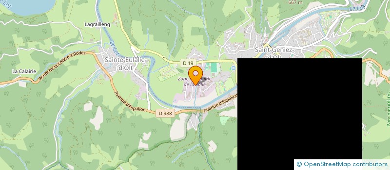 localisation de l'entreprise BALDIT GISELE ET MERAUX PHILIPPE  SAINT GENIEZ D'OLT ET D'AUBRAC