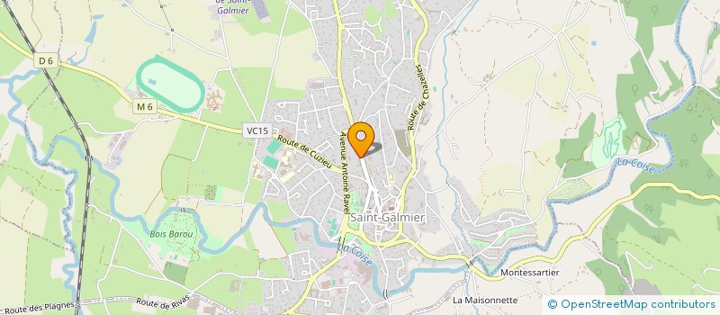 localisation de l'entreprise BALDO IMMO  SAINT-GALMIER