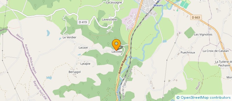 localisation de l'entreprise BALDY FRERES à LEYNHAC