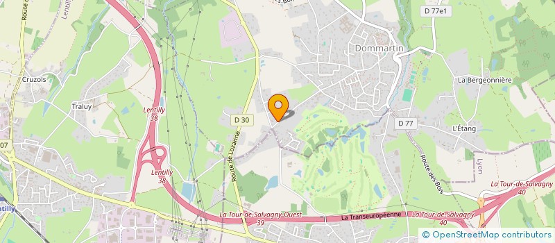 localisation de l'entreprise BALDY FRERES  DOMMARTIN