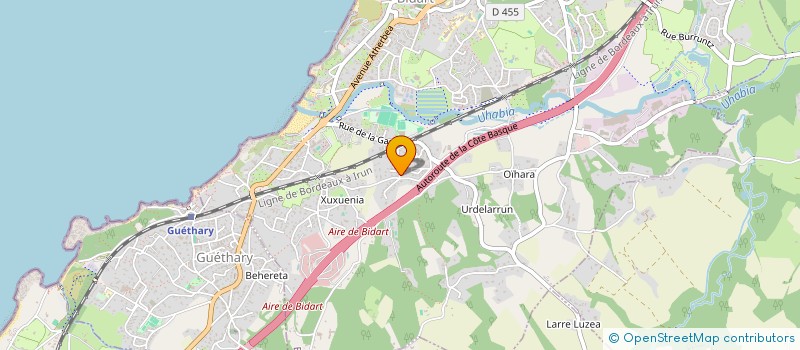 localisation de l'entreprise BALEA à BIDART