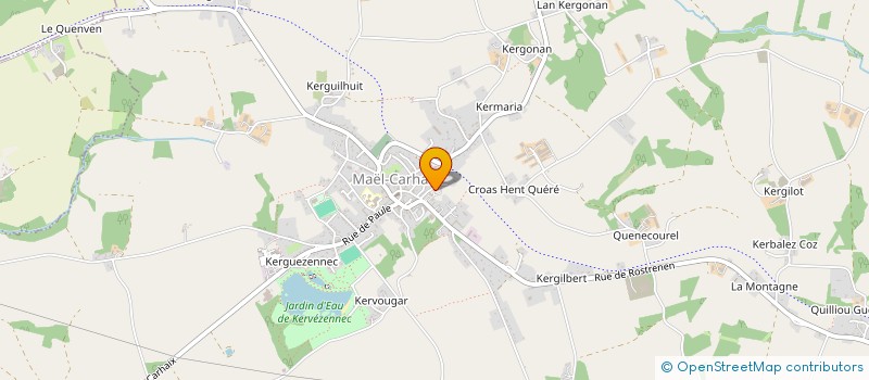 localisation de l'entreprise BALEERIEN MAEL  MAEL-CARHAIX