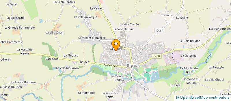 localisation de l'entreprise BALEINOC'H  IFFENDIC